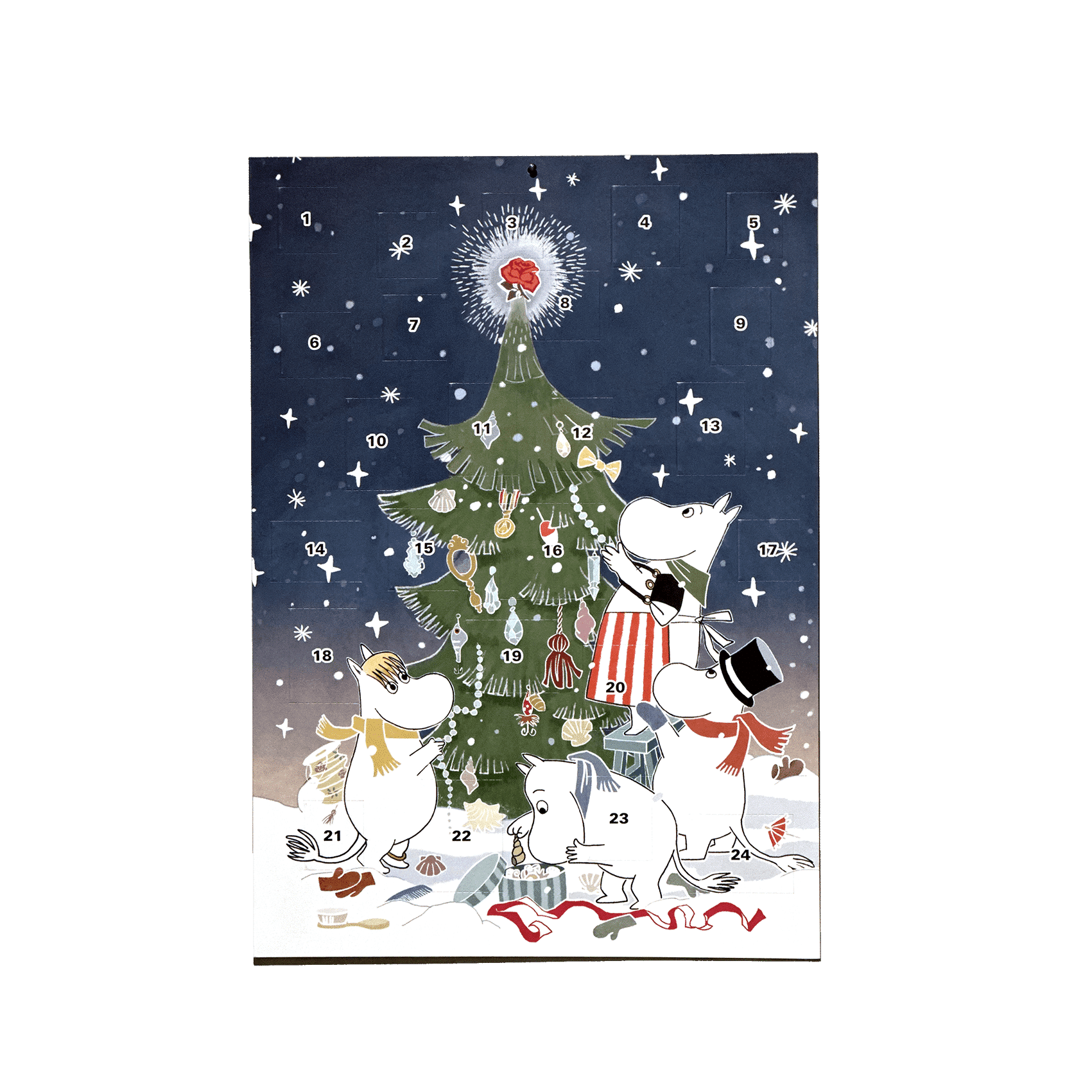 Jóladagatal Múmín og UNICEF